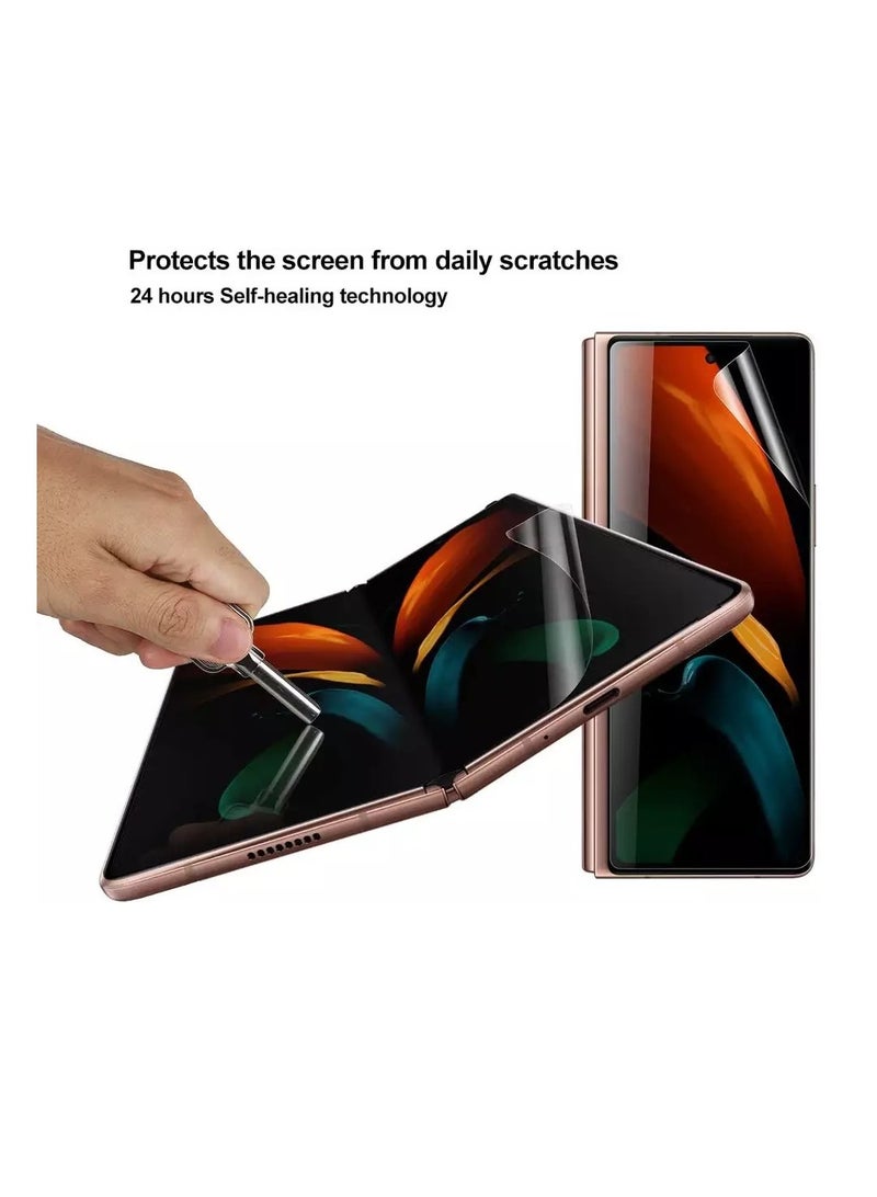 DUSALA 2 Pack 360 Full Coverage Flexible 3D Polymer Nano 9H Film HD Clear PET TPU Screen Protector Front and Back Protector Film for Samsung Galaxy Z Fold 4 5G - Image 5