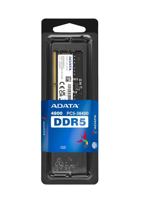 ADATA AD5S48008G-S Hunter 8GB 4800MHz SO-DIMM 262-Pins Single Memory DDR5 RAM, Black
