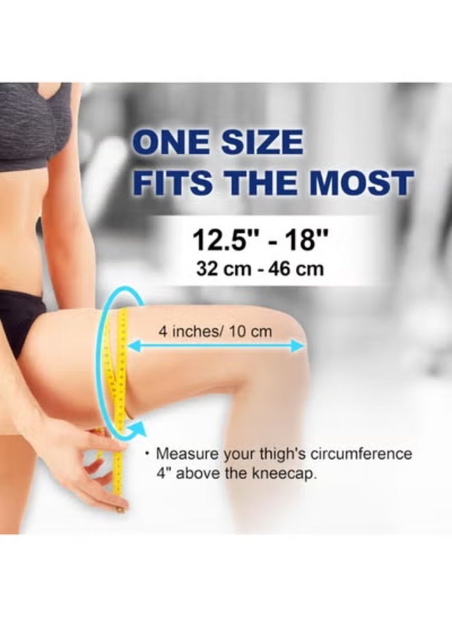 Knee Brace Support for Men & Women – Breathable Knee Support with Removable Side Stabilizers & Patella Silicone Pad for Joint Stability - Image 2