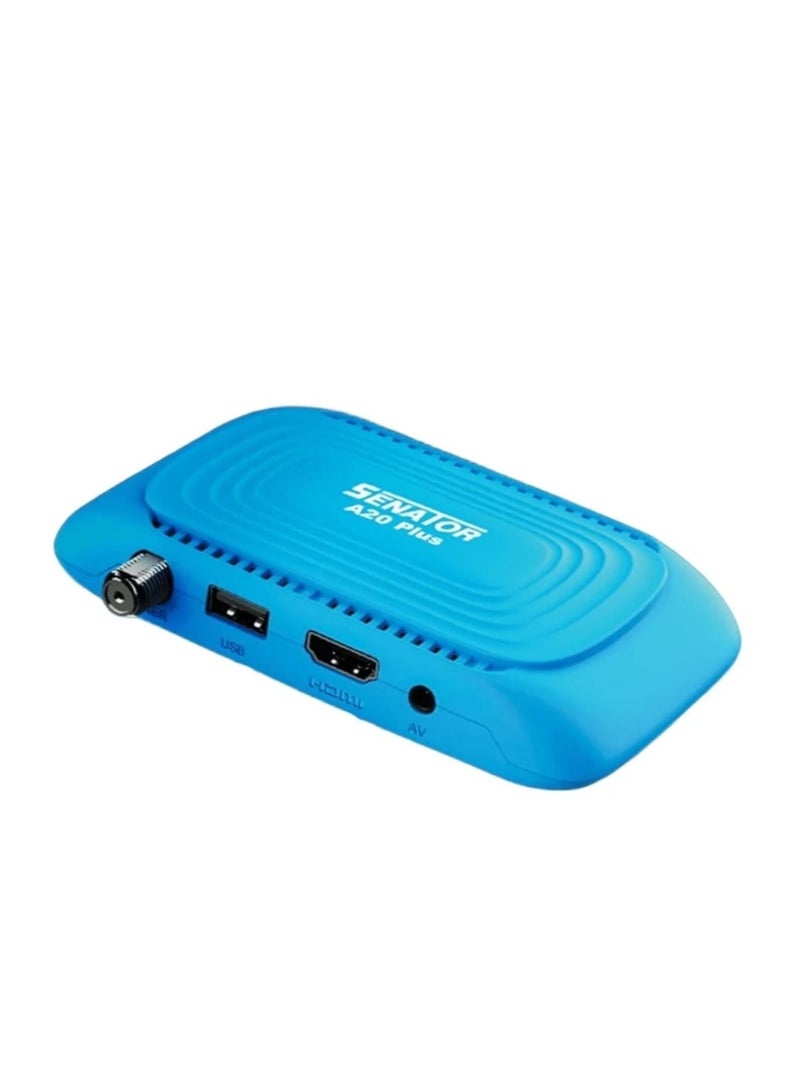 سيناتور جهاز استقبال الأقمار الصناعية الرقمي Senator A20 Plus Mini FHD - أزرق