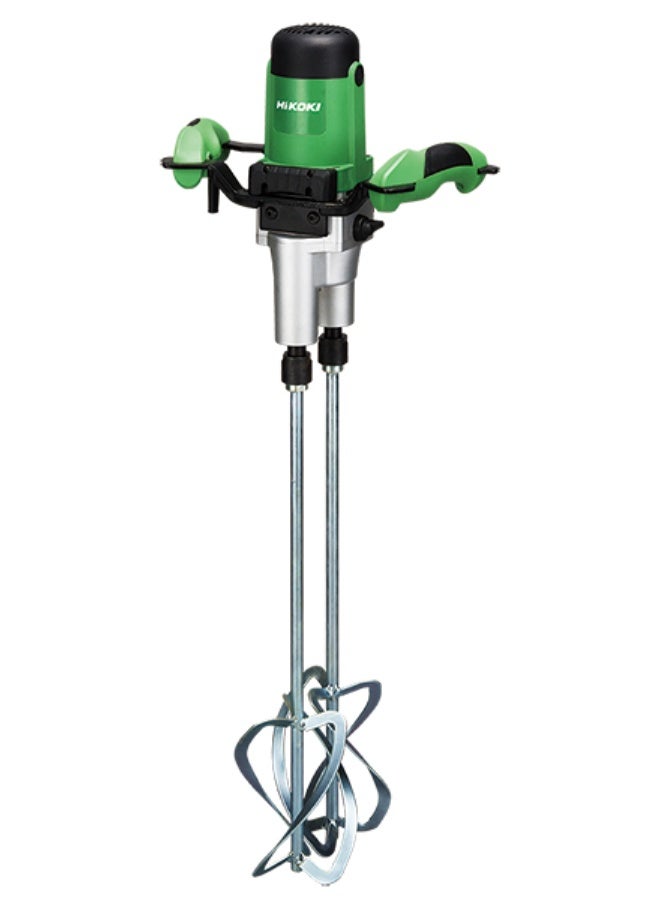 Hikoki خلاط هياكوكاي UM22VYSTE6Z مزدوج الخلاط، إطار 220 مم، 2×135 مم خلاطات، محرك 1800 واط، عمود M27، سرعة متغيرة، 6.4 كجم – أداة احترافية لخلط الملاط، الأسمنت، الطلاء والجص - Image 4