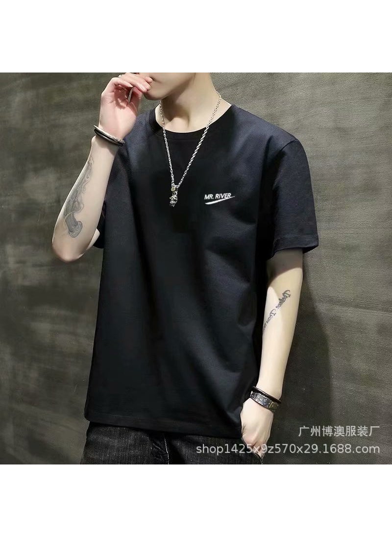 2021 Summer New Mens Short Sleeve Thin Round Neck Slim Fit Sports Base Layer Top Trendy Youth Top MR Black - pzsku/ZC3D4FA141B1BDD975F24Z/45/_/1741692513/c04c927f-25b6-4a0b-8427-c25027e3ac6c