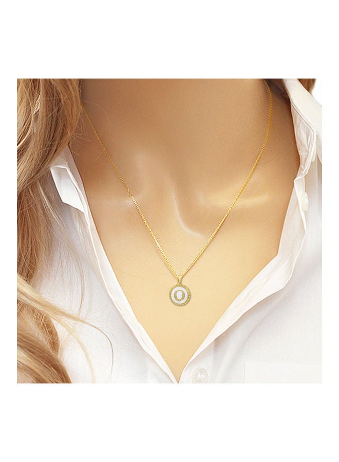 AIWANTO Necklace With Letter Pendant O - Image 4