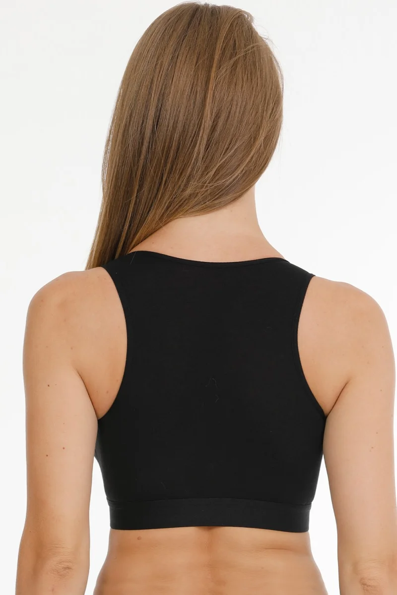 Par Lingerie Nursing Sports Bustier Set of 2 Black-White