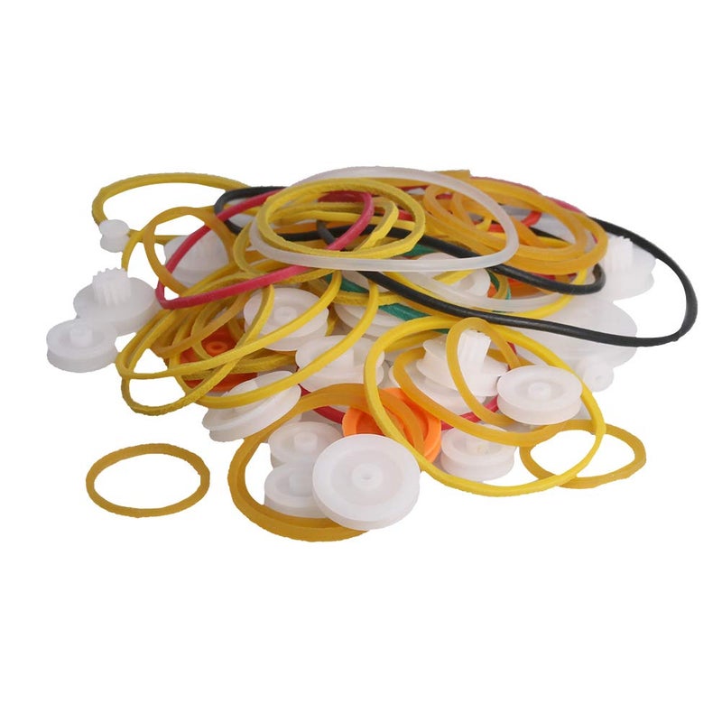 Fielect 84 Type Plastic Gears Set Plastic Belt Pulley Gears Combination for DC Motor DIY Model Toys - Image 2