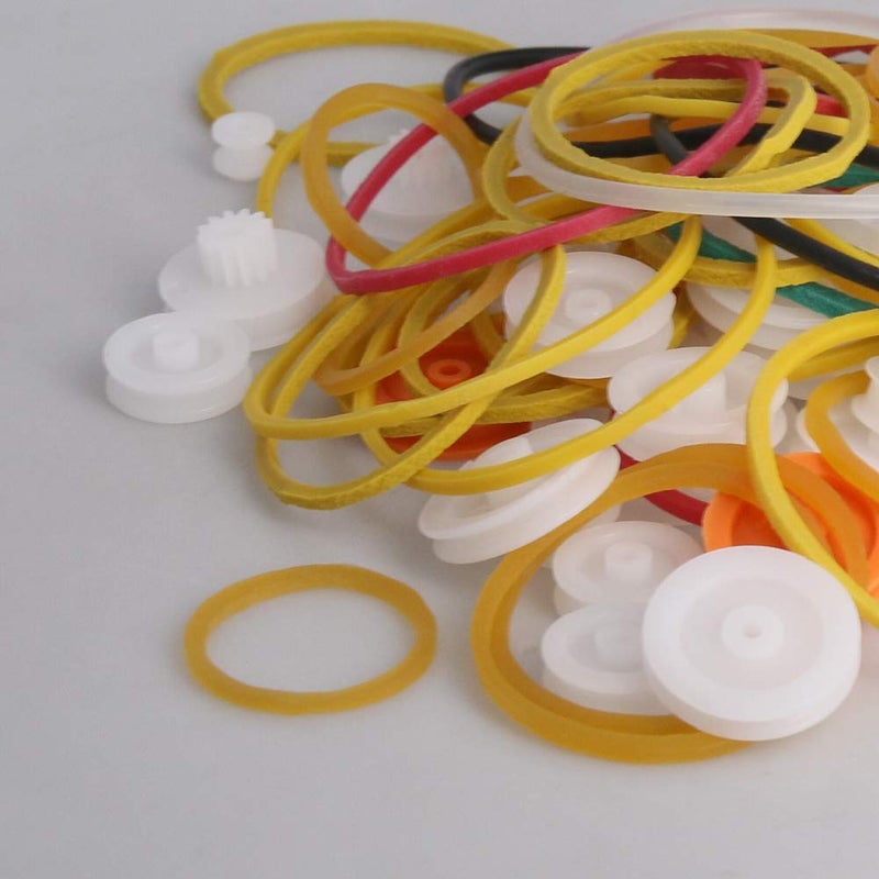 Fielect 84 Type Plastic Gears Set Plastic Belt Pulley Gears Combination for DC Motor DIY Model Toys - Image 5