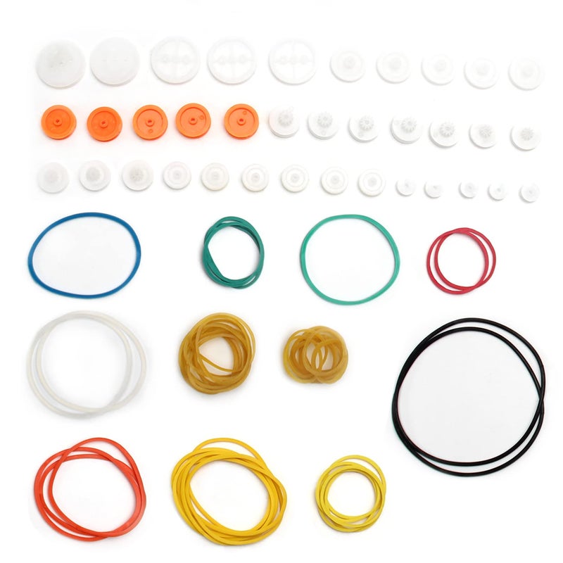 Fielect 84 Type Plastic Gears Set Plastic Belt Pulley Gears Combination for DC Motor DIY Model Toys - Image 4