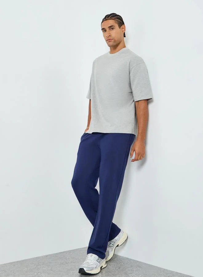 ستايلي Men Oversized Crew Neck Terry T-Shirt