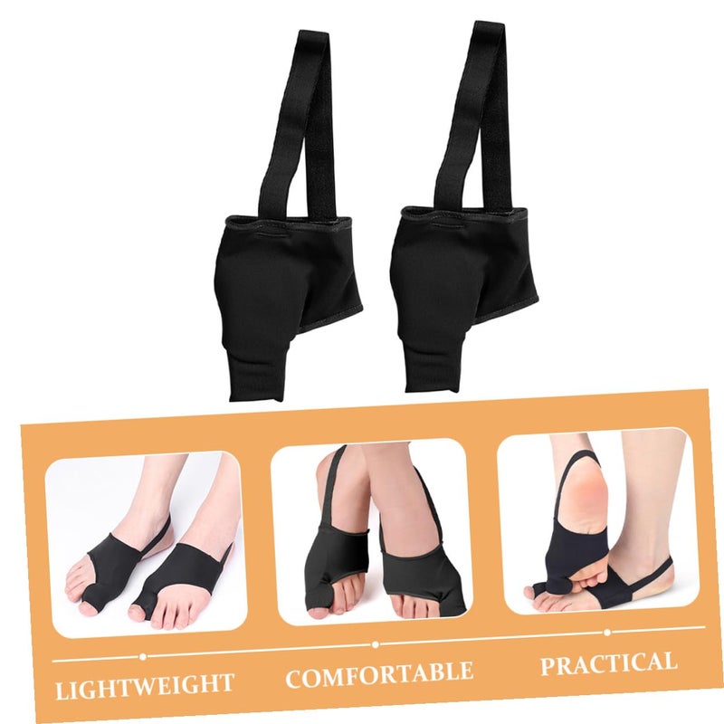 Hallux Valgus Corrector Bunion Splint Toe Straightener Black M Day Night Use - Image 4