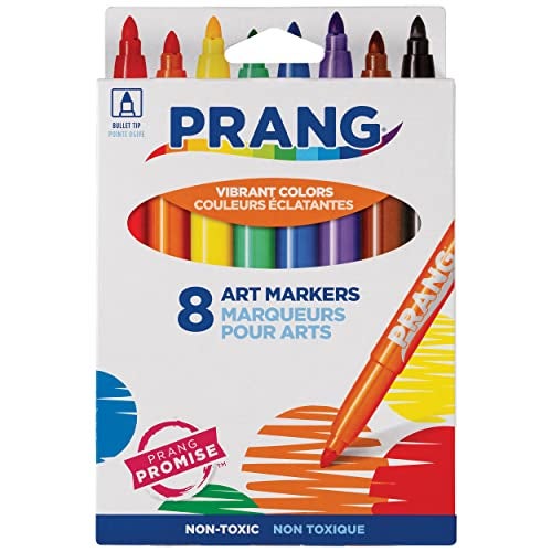 Prang Classic Art Markers, Bullet Tip, Assorted Colors, 8 Count - Image 1