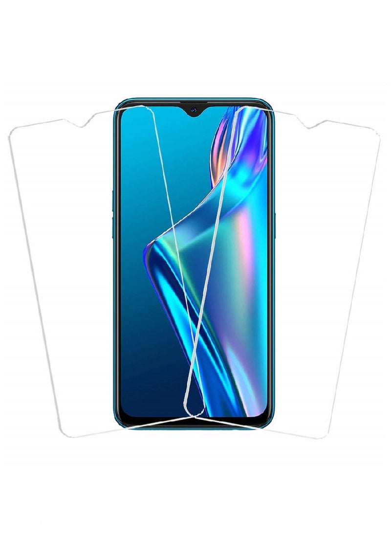 Super 2 Pieces  Tempered Glass Screen Protector Clear Designed For Oppo A12 Full Screen Coverage And Bubble Free - Image 1