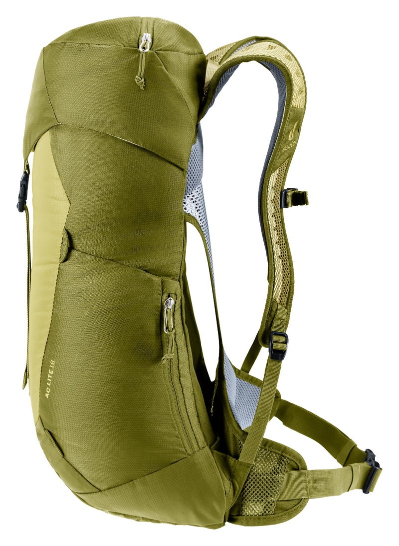 Deuter AC Lite 16L Hiking & Daypack Backpack with Steel Frame & Superior Breathability - Linden-Cactus - Image 4