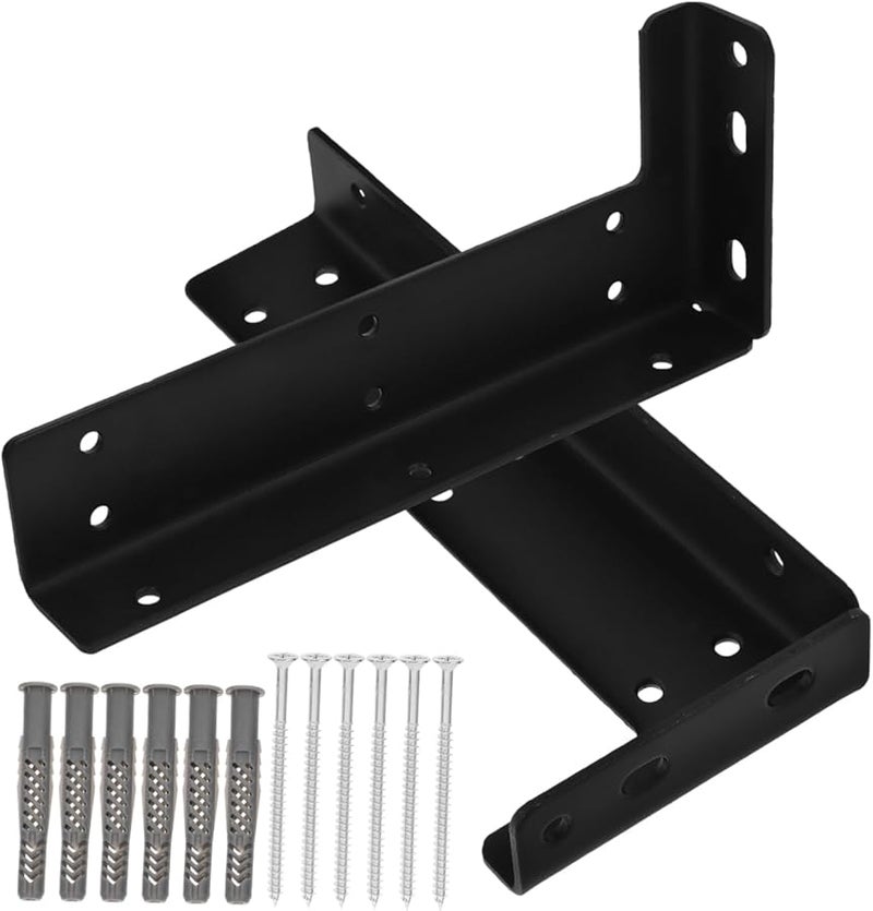 Heavy Duty Invisible Floating Shelf Brackets Wall Mount Iron Easy Install for Room - Image 2