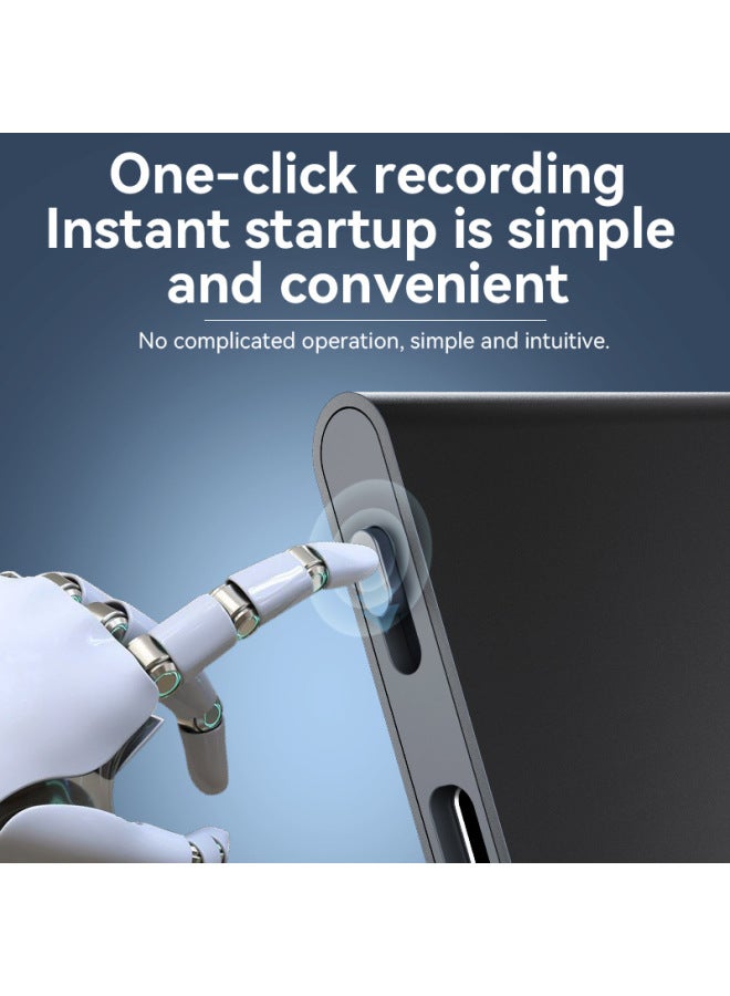 Q61A Bluetooth With ChatGPT Recording Listening Ai Intelligent HD Noise Reduction Encrypted Recording Artifact-Color:English Q61 (voice Control Recording)-Capacity:4GB - Image 5