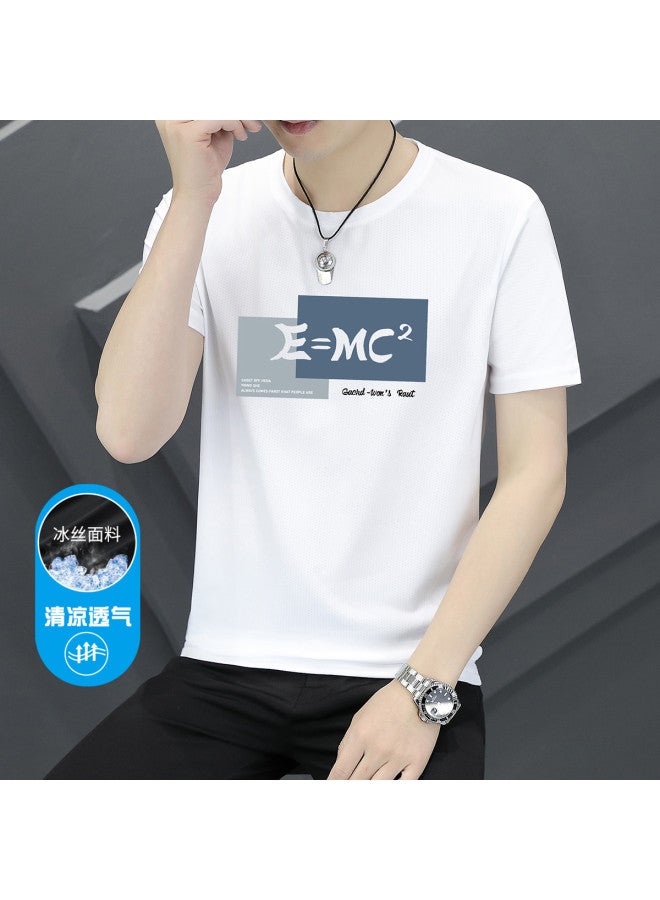 FOLUNSI 2023 Men's Summer T-shirt Casual Breathable Loose Fit Short Sleeve Tee - Image 2