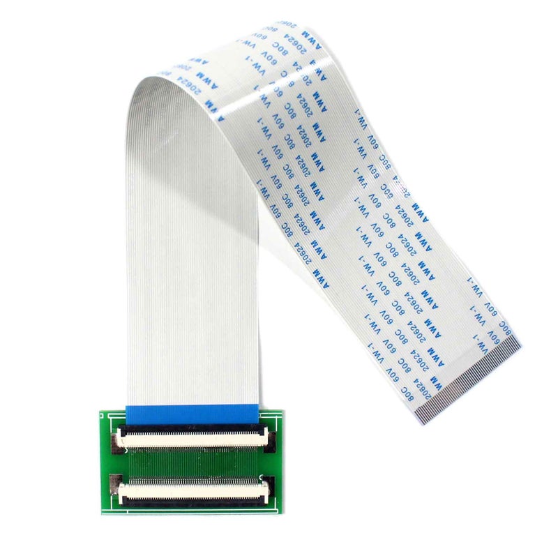 VSDISPLAY 60Pin to 60Pin ZIF 0.5mm Pitch Connector Adapter with Extension Flat Cable FFC Extend(Length 200mm) - Image 1