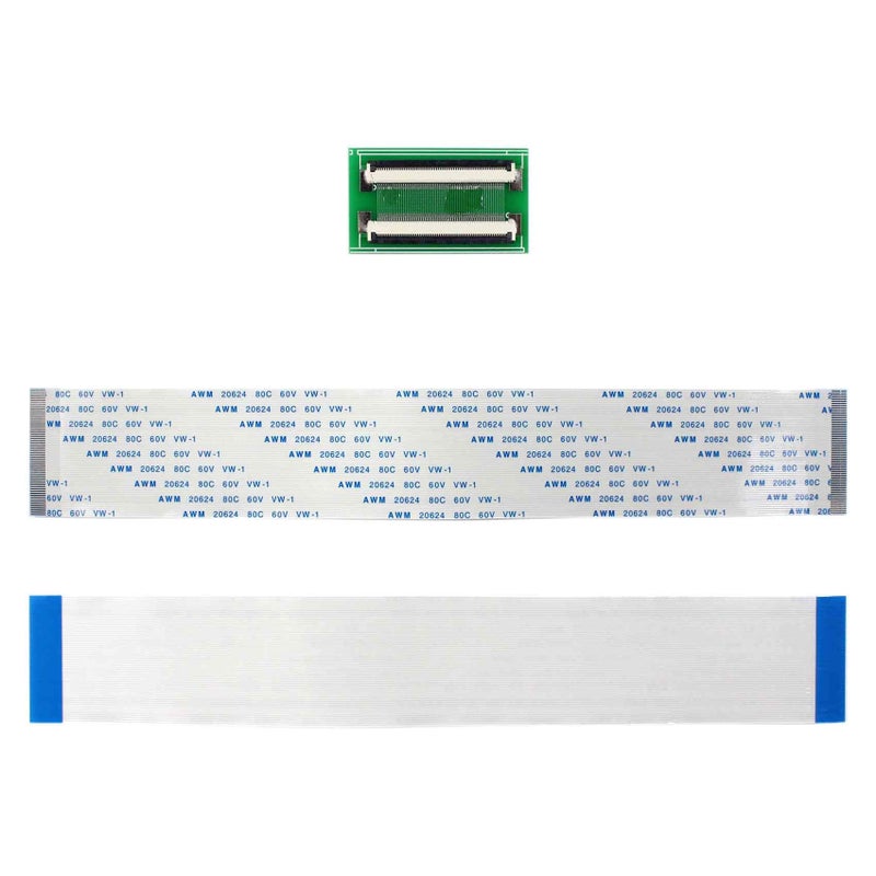 VSDISPLAY 60Pin to 60Pin ZIF 0.5mm Pitch Connector Adapter with Extension Flat Cable FFC Extend(Length 200mm) - Image 2