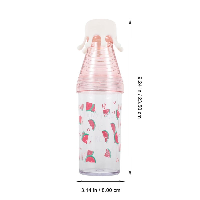 Octopus Design Reusable Rose Water Bottle Leak Proof Lid Sports Jug For Travel - Image 2