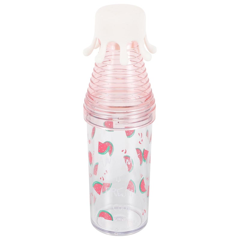 Octopus Design Reusable Rose Water Bottle Leak Proof Lid Sports Jug For Travel - Image 1