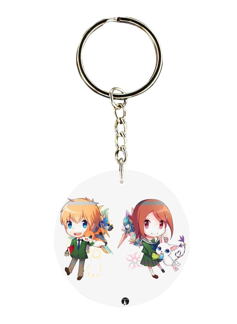 RKN Anime Digimon Printed Keychain