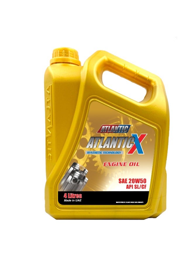 Atlantic Grease & Lubricants Atlantic X 20W50 API SL/CF-Gasoline Engine Oil meeting International standards - Image 1