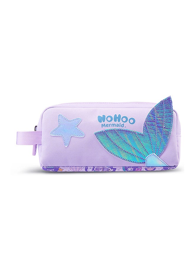 Nohoo Set Of 3 Kids 16 Inch School Bag With Lunch Bag And Pencil Case - Mermaid - Purple - Image 5