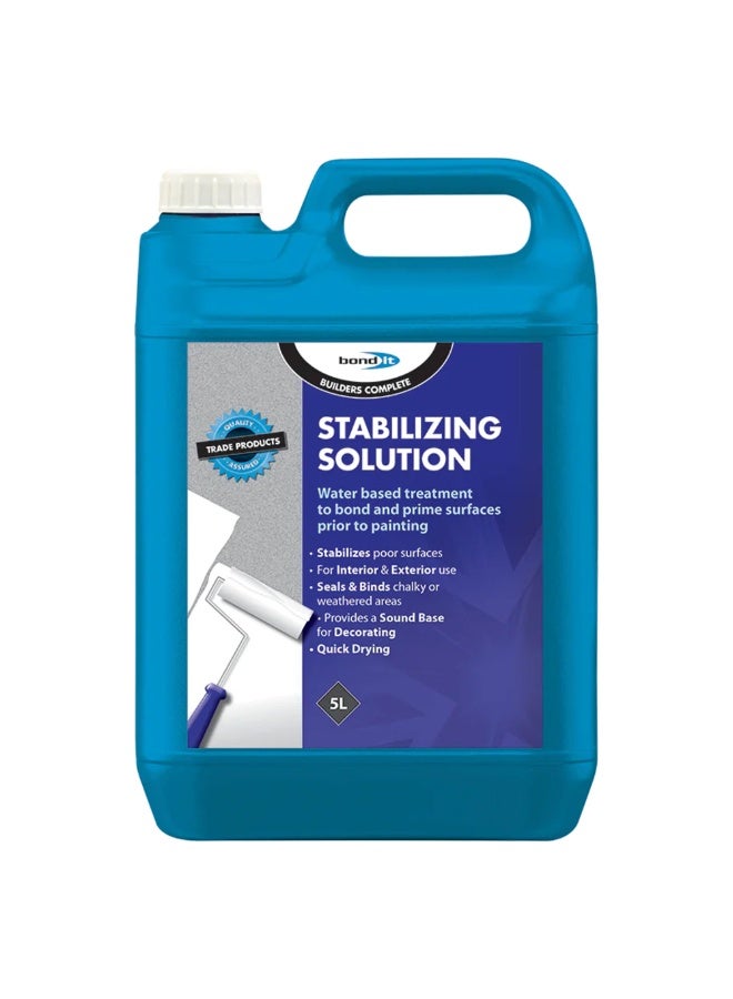 Bond It Bond-It Solvent-Free Stabilizing Solution 5 L – White Surface Primer & Bonding Agent for Interior & Exterior Walls – Strong Adhesion, Fast Drying, Eco-Friendly Formula - Image 2