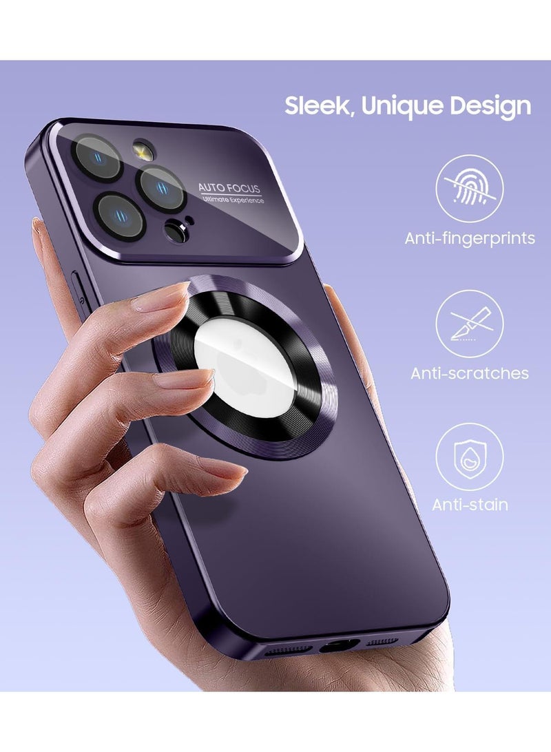 Y&D Applicable To Apple 12 Matte Standard Leakage Magnetic Large Window Mirror Mobile Phone Protective Case - Image 3