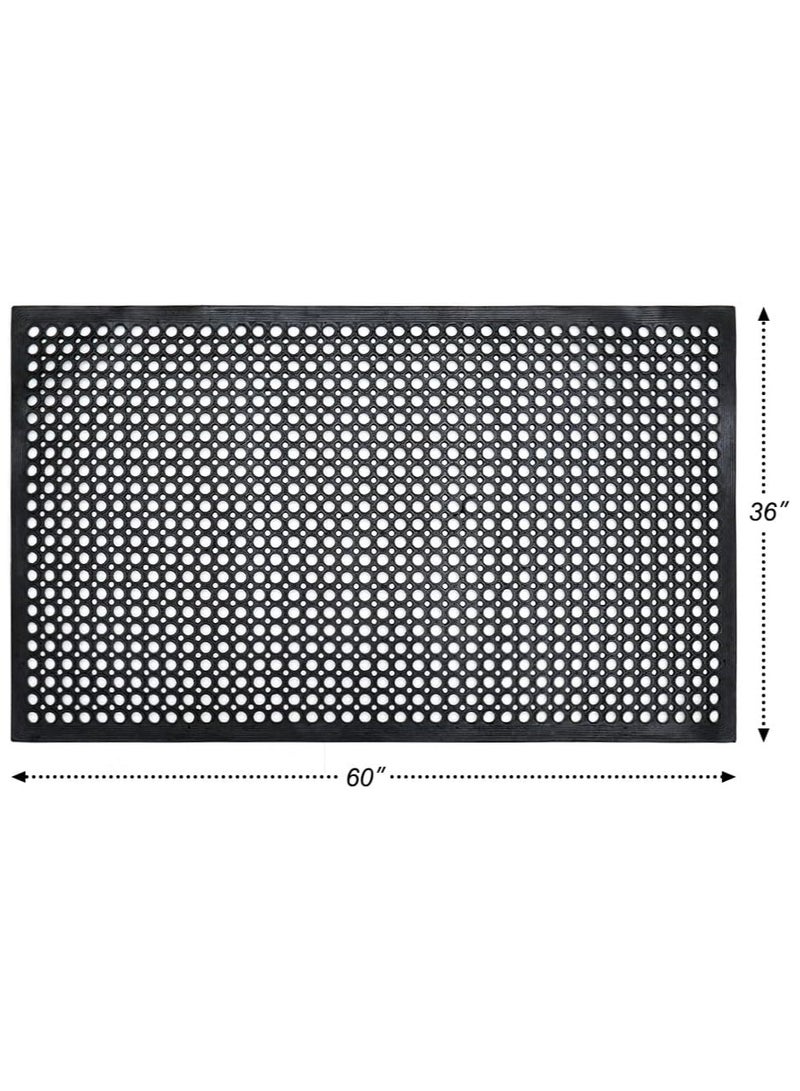 terrain TerraTUF® Wide Safety Edge Mat – Anti-Slip Rubber Transition Strip for Pools & Play Areas  - Image 3