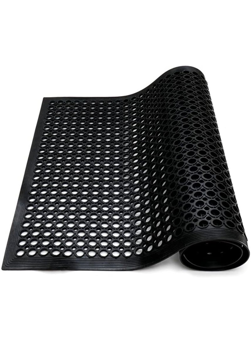 terrain TerraTUF® Wide Safety Edge Mat – Anti-Slip Rubber Transition Strip for Pools & Play Areas  - Image 1