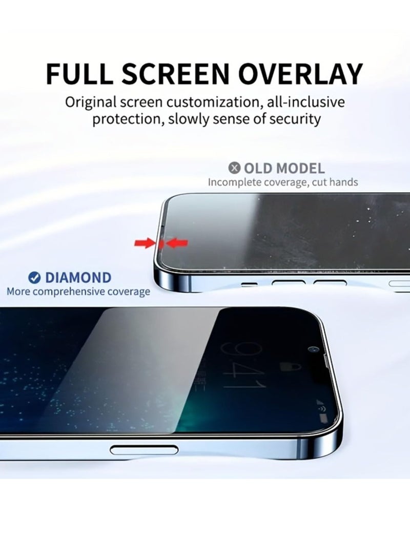 Digipace 3-Pack iPhone 14 Pro Max Privacy Screen Protector Premium Privacy Glass Scratch Resistant 3D Touch Compatible for 6 7 Inch Display - Image 2