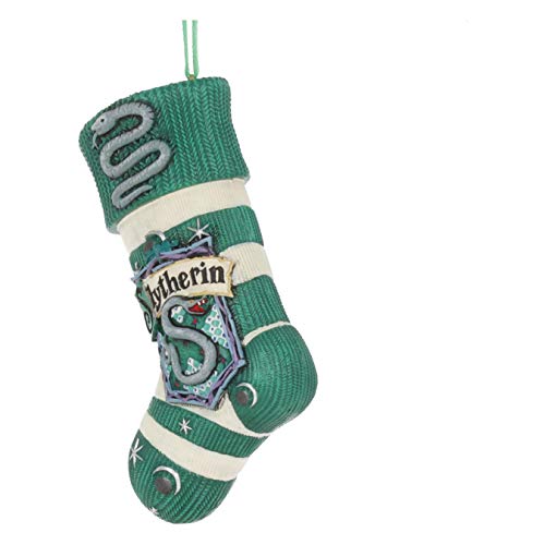 Nemesis Now Officially Licensed Harry Potter Slytherin Stocking Hanging Ornament Green - Image 3