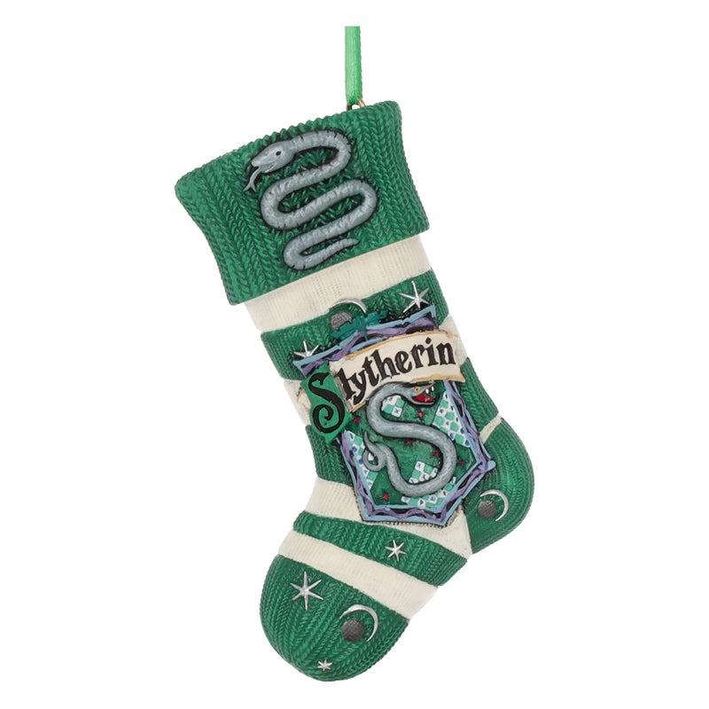 Nemesis Now Officially Licensed Harry Potter Slytherin Stocking Hanging Ornament Green - Image 2