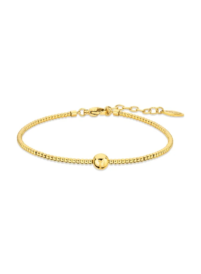 POLICE Gold Plated Stainless Steel Single Band Bangle 60mm