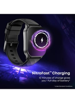 fastrack Fastrack Limitless Fs2 Pro Smart Watch, 1.96" Super Amoled Arched Display with Functional Crown & Resolution of 410X502, Singlesync Bt Calling, 110+ Sports Modes, 200+ Smartwatch Faces (Black)  - Image 4