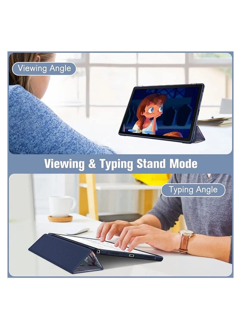 Captaintech Comptible for Samsung Galaxy Tab A8 Case Hybrid Slim Case for 10.5 Inch 2022 Model SM X200 X205 X207 Shockproof Cover with Clear Transparent Back Shell Auto Wake Sleep - Image 3