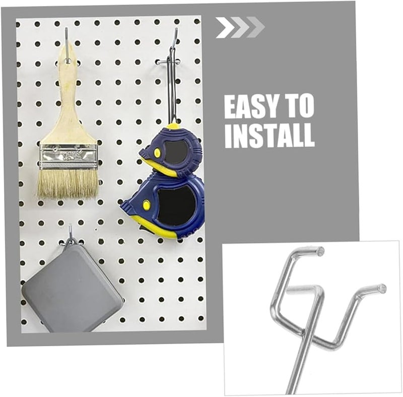 25 مجموعة من خطافات اللوح الخشبي الثقيلة، سهلة التركيب لعرض البيع بالتجزئة - Image 4