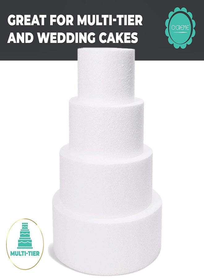 أوكريم عرض تزيين الكيك المصنوع من البوليسترين من O'Creme على شكل قلب - أبيض (ارتفاع 4 بوصات × 6 بوصات) - Image 5