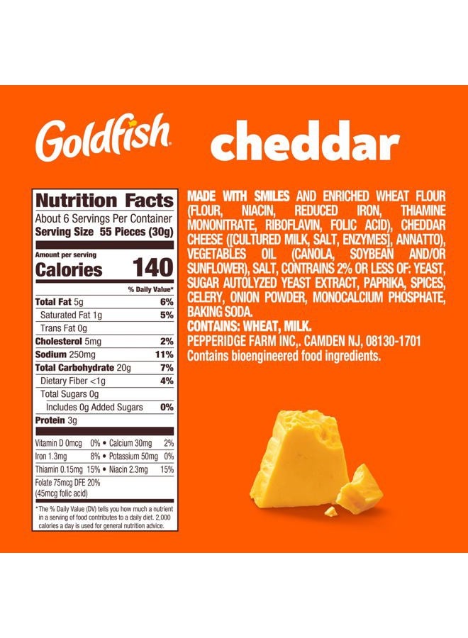 Pepperidge Farm Goldfish Baked Snack Crackers Cheddar, 187grams - Image 3