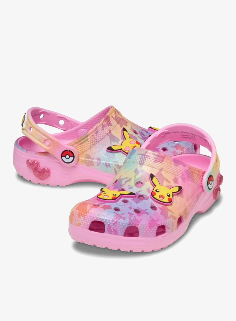 crocs Kids Pikachu Pink Classic Clog