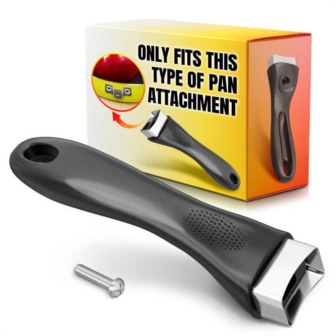 POT HANDLE REPLACEMENT 61 BAKELITE POT HANDLES REPLACEMENT WITH METAL SCREW EASYINSTALL DESIGN NONSLIP HEATRESISTANT GRIP ERGONOMIC STURDY BUILD FOR POTS SAUCEPANS FRYING PANS STOCKPOTS