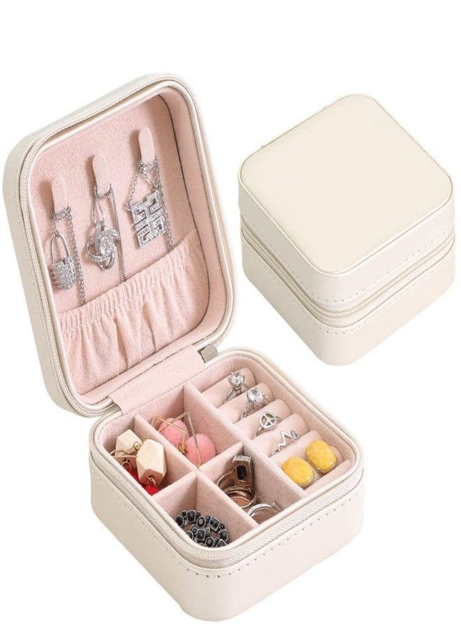 ECOSPIT CONTAINER Jewellery Organiser PU Leather Zipper Portable Storage Box Case with Dividers Container for Rings, Earrings, Necklace Home Organizer. (BATALI) - Image 3