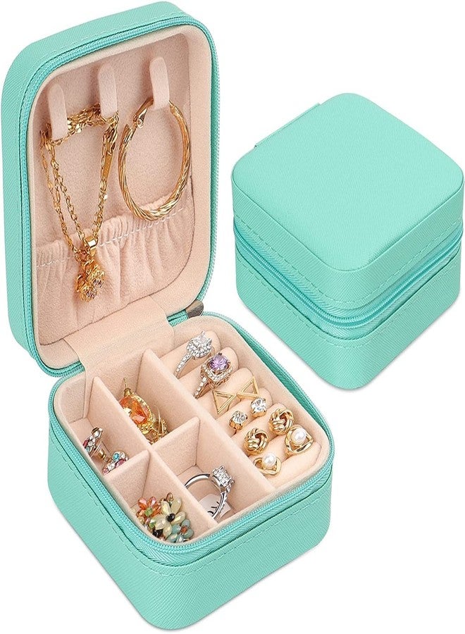ECOSPIT CONTAINER Jewellery Organiser PU Leather Zipper Portable Storage Box Case with Dividers Container for Rings, Earrings, Necklace Home Organizer. (BATALI) - Image 4