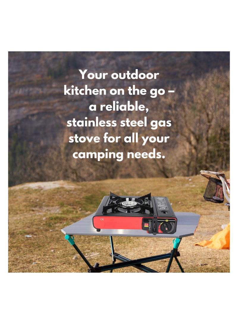YanChuan Portable Gas Stove for Camping, Outdoor Cooking, Gas Stove, Mini Oven, Camping Grill, Gas Cooker, Butane/Propane Stove, Camping Accessories, Gas Burner, Camping Kitchen - Image 4