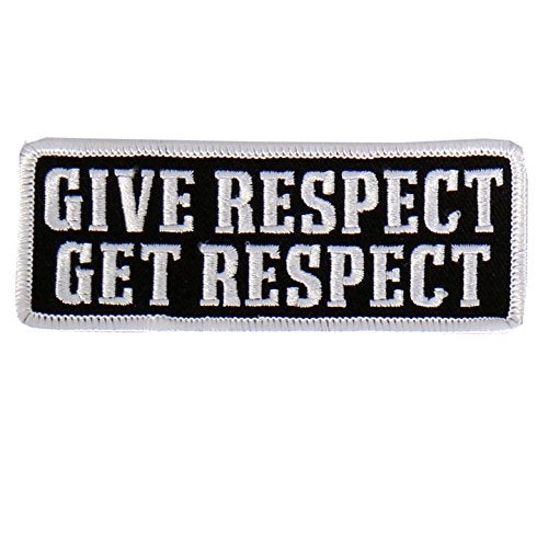 Hot Leathers - PPL9471 Give Respect Embroidered Patch (Multicolor, 4" x 2") - Image 1