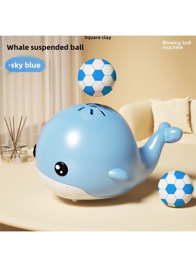 Whale Suspension Ball Baby Concentration Training Children Early Education Boys And Girls 0-1 Years Old 2 Baby Toys Wholesale-Specifications:Blue Whale + Pink Whale Ball Blowing Machine-10 Balls - Image 2