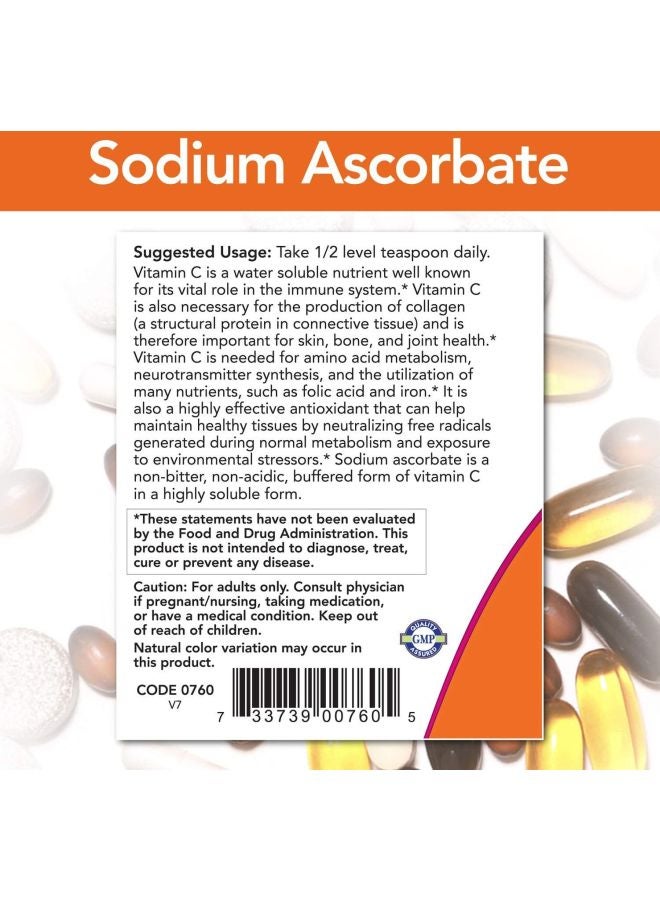 Now Foods Sodium Ascorbate Powder Dietary Supplement - Image 4