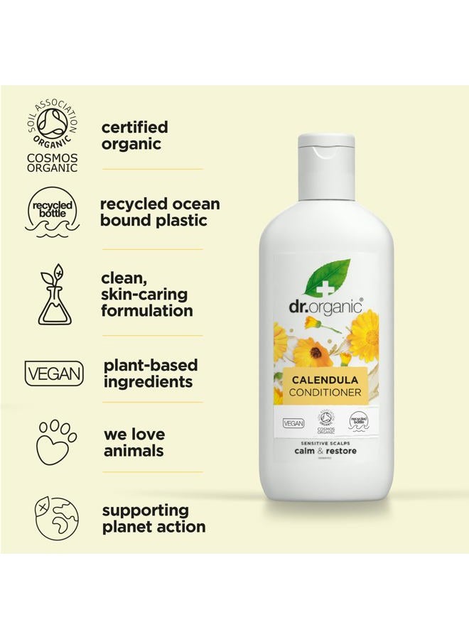 dr.organic Calendula Conditioner, Fragrance Free, Sensitive Skin, Mens, Womens, Natural, Vegan, Cruelty-Free, Paraben & SLS-Free, Organic, 265ml, Packaging may vary - Image 2