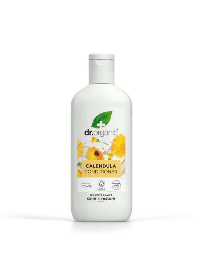 dr.organic Calendula Conditioner, Fragrance Free, Sensitive Skin, Mens, Womens, Natural, Vegan, Cruelty-Free, Paraben & SLS-Free, Organic, 265ml, Packaging may vary - Image 1