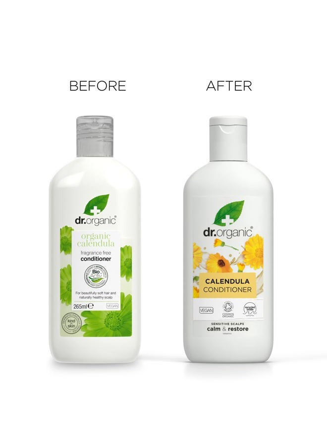 dr.organic Calendula Conditioner, Fragrance Free, Sensitive Skin, Mens, Womens, Natural, Vegan, Cruelty-Free, Paraben & SLS-Free, Organic, 265ml, Packaging may vary - Image 5